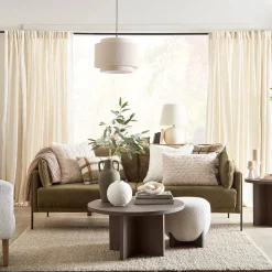 3 Seat Green Sofa
