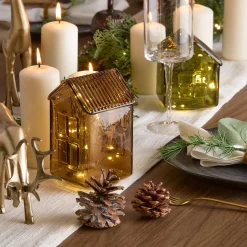 Acorn Glass Candle