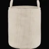 Beige Corduroy Hamper