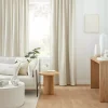 Beige Taha Rod Pocket Back Tab Blackout Curtain
