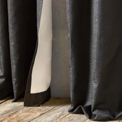 Black Artemesia Blackout Curtain