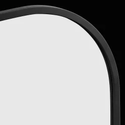Black Frame Modern Mantle Mirror