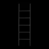 Black Metal Ladder Towel Holder
