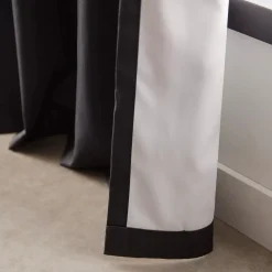 Black Vence Blackout Curtain with Hidden Back Tab