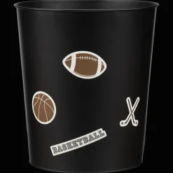Black Waste Bin