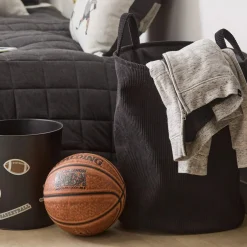 Black Waste Bin