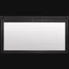 Black Wood Rail Mirror