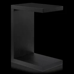 Black Wood Side Table