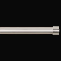 Brushed Nickel Curtain Rod Set - Diameter 25/28 mm