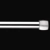 Brushed Nickel Melbourne Curtain Rod Set - Diameter 25mm