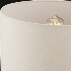Carved Wood Table Lamp