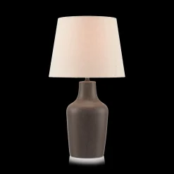 Ceramic and Linen Table Lamp