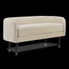 Fabric and Metal Bench