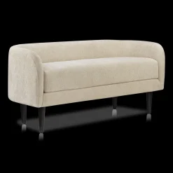 Fabric and Metal Bench