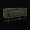Fabric and Metal Bench