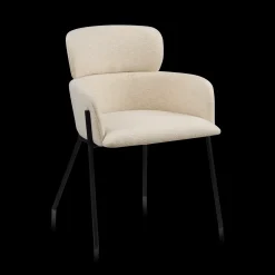 Fabric and Metal Dining Chair