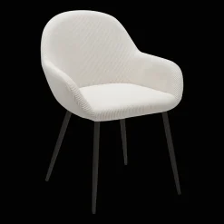 Fabric and Metal Dining Chair