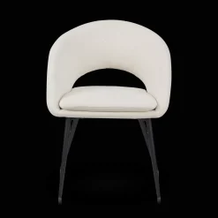 Fabric and Metal Dining Chair