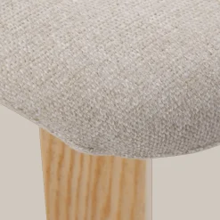 Fabric and Wood Dining Chair