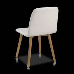 Fabric and Wood Dining Chair