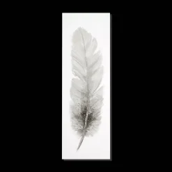 Feather Oil Painted Canvas