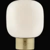 Glass and Metal Table Lamp