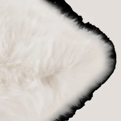 Off White Maddox Faux Fur Decorative Pillow