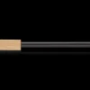 Rectangular Wood Curtain Rod Set - Diameter 13/16 mm