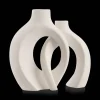 Set of 2 Speckled Ceramic Table Vase