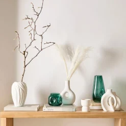 Set of 2 Speckled Ceramic Table Vase