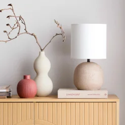 Table Lamp with Resin Base