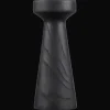 Tall Wood Pillar Candle Holder