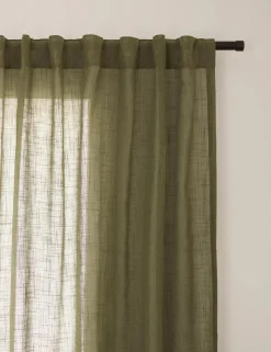 Taza Back-Tab/Rod-Pocket Curtain