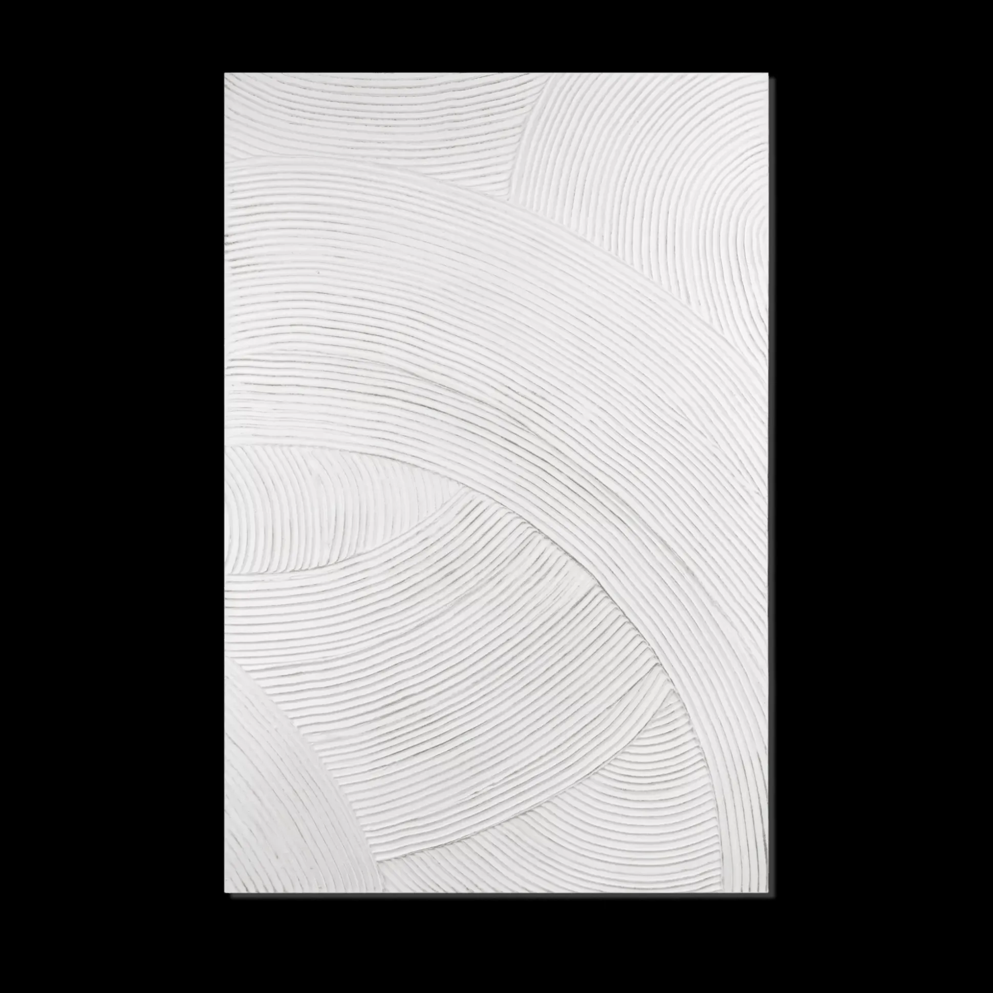 Tone on Tone Embossed Abstract Oil Painting