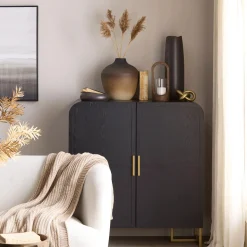 Uneven Black Vase