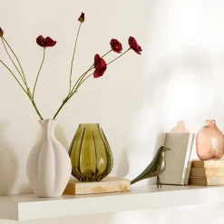 Uneven Pink Glass Vase