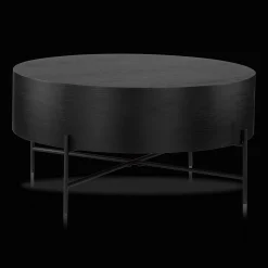 Veneer and Metal Coffee Table