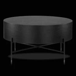Veneer and Metal Coffee Table