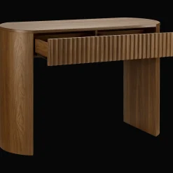 Walnut Console with Drawer
