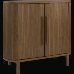 Walnut Veneer Buffet With Two Doors