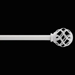 White Curtain Rod Set - Diameter 5/8 mm