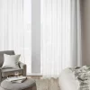 White Gusta Embroidered Curtain