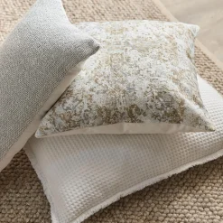 White Kristia Decorative Waffle Pillow