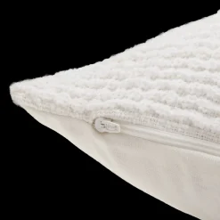 White Lindy Lumbar Decorative Pillow